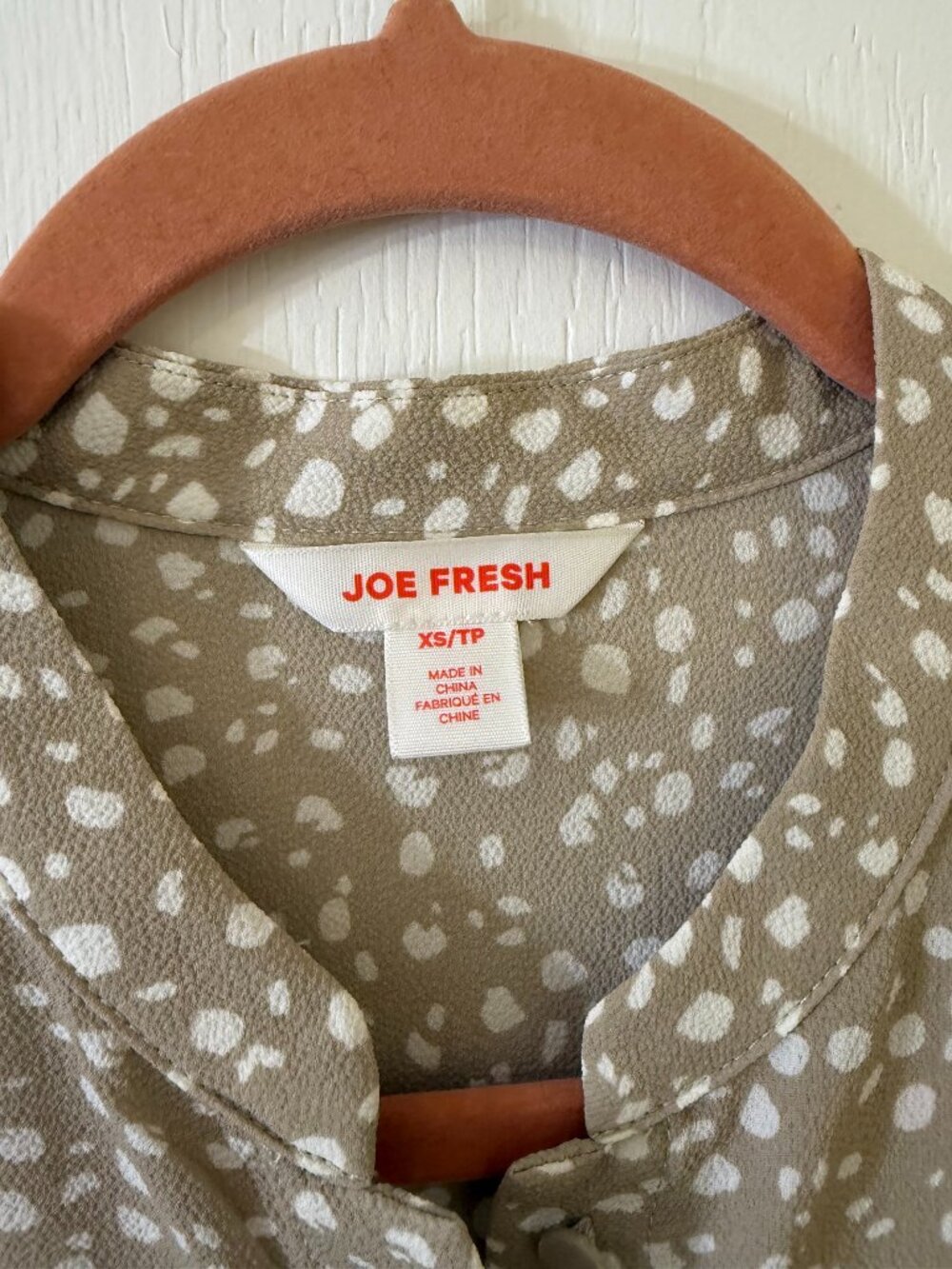 🪩 2/20 Joe Fresh Spotted Tiered Babydoll Dress Size XS/TP - Picture 2 of 4